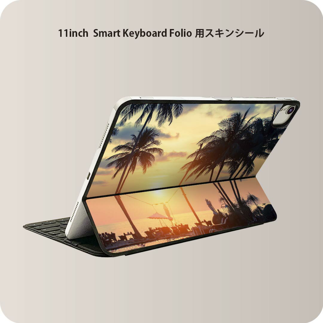 商品特徴・貼るだけでおしゃれに簡単着せ替え、iPad 11inch用 Smart Keyboard Folio 全面デザインスキンシール！・高精細プリントで写真と遜色がない仕上がり！・ちょっとしたすり傷から端末を保護！・「裸で持つ派」の人に...