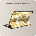 Smart Keyboard Folio 用 スキンシール 11インチ iPad Pro用 第1-4世代 iPad Air 第4-5世代 対応 全面スキンシール フル 前面 背面 保護シール 人気 012061 オレンジ　果物　柄