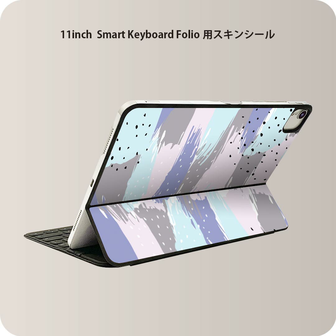 Smart Keyboard Folio 用 スキンシール 11インチ iPad Pro用 第1-4世代 iPad Air 第4-5世代 対応 全面スキンシール フル 前面 背面 保護シール 人気 016362 模様　北欧　手描き