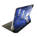 Magic Keyboard 用 スキンシール 11インチ iPad Pro用 第1-4世代 iPad Air 第4-5世代 対応 全面スキンシール フル 前面 背面 保護シール 人気 000069 人間 青(2)