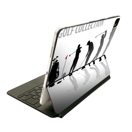 Magic Keyboard 用 スキンシール 11インチ iPad Pro用 第1-4世代 iPad Air 第4-5世代 対応 全面スキンシール フル 前面 背面 保護シール 人気 000140 ゴルフ ショット イラスト Magic Keyboard 用 スキンシール 11インチ iPad Pro用 第1-4世代 iPad Air 第4-5世代 対応 全面スキンシール フル 前面 背面 保護シール 人気 000140 ゴルフ ショット イラスト