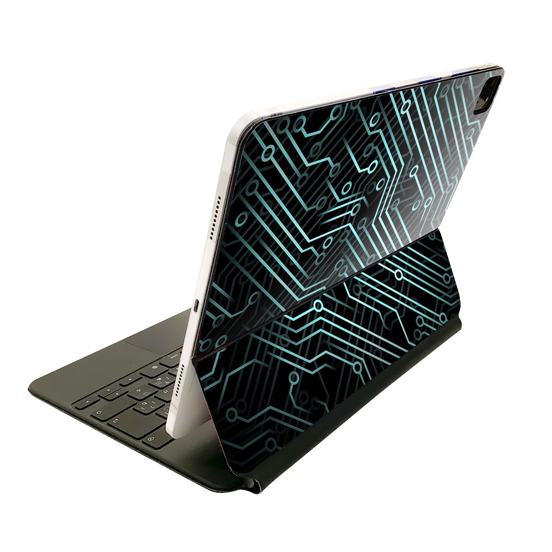 Magic Keyboard 用 スキンシール 11インチ iPad Pro用 第1-4世代 iPad Air 第4-5世代 対応 全面スキンシール フル 前面 背面 保護シール 人気 000437 デジタル 青