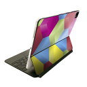 Magic Keyboard 用 スキンシール 11インチ iPad Pro用 第1-4世代 iPad Air 第4-5世代 対応 全面スキンシール フル 前面 背面 保護シール 人気 000462 ひし形 レインボー