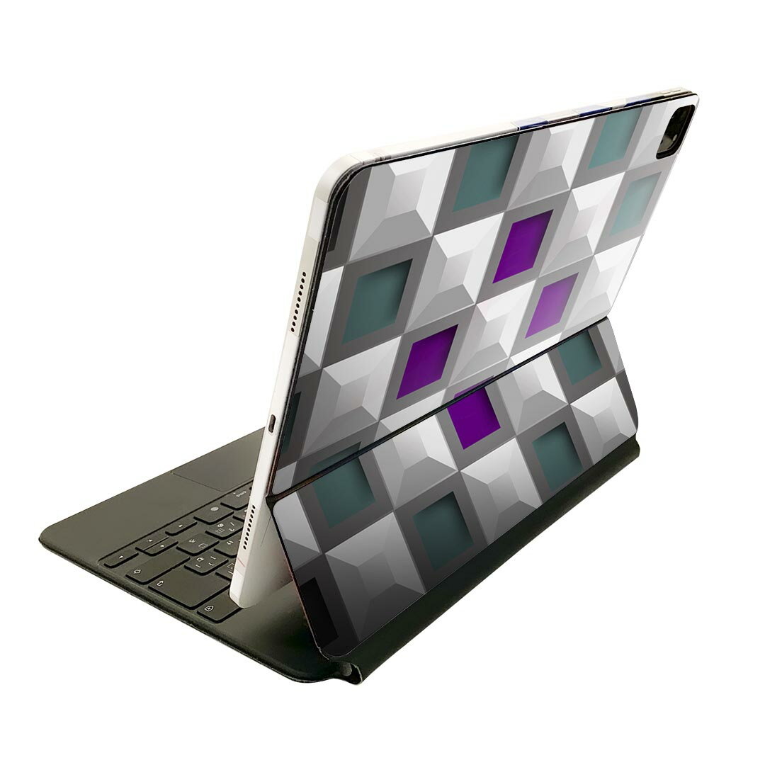 Magic Keyboard 用 スキンシール 11インチ iPad Pro用 第1-4世代 iPad Air 第4-5世代 対応 全面スキンシール フル 前面 背面 保護シール 人気 000470 タイル