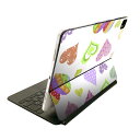Magic Keyboard 用 スキンシール 11インチ iPad Pro用 第1-4世代 iPad Air 第4-5世代 対応 全面スキンシール フル 前面 背面 保護シール 人気 000541 ハート カラフル(2)