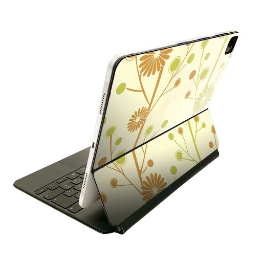 Magic Keyboard 用 スキンシール 11インチ iPad Pro用 第1-4世代 iPad Air 第4-5世代 対応 全面スキンシール フル 前面 背面 保護シール 人気 000686 花 ドット Magic Keyboard 用 スキンシール 11インチ iPad Pro用 第1-4世代 iPad Air 第4-5世代 対応 全面スキンシール フル 前面 背面 保護シール 人気 000686 花 ドット