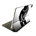 Magic Keyboard 12.9インチ iPad Pro(第4世代、第5世代、第6世代)対応 apple アップル アイパッド 全面スキンシール フル 前面 背面 保護シール 人気 人間 000879(2)