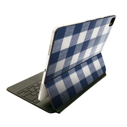 Magic Keyboard 12.9インチ iPad Pro(第4世代、第5世代、第6世代)対応 apple アップル アイパッド 全面スキンシール フル 前面 背面 保護シール 人気 チェック 青 000907 Magic Keyboard 12.9インチ iPad Pro(第4世代、第5世代、第6世代)対応 apple アップル アイパッド 全面スキンシール フル 前面 背面 保護シール 人気 チェック 青 000907