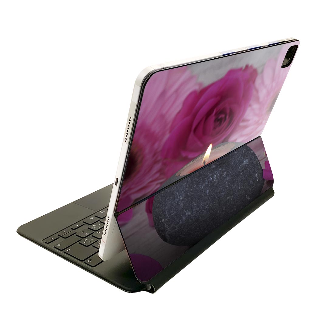Magic Keyboard 用 スキンシール 11インチ iPad Pro用 第1-4世代 iPad Air 第4-5世代 対応 全面スキンシール フル 前面 背面 保護シール 人気 001000 花 アロマ