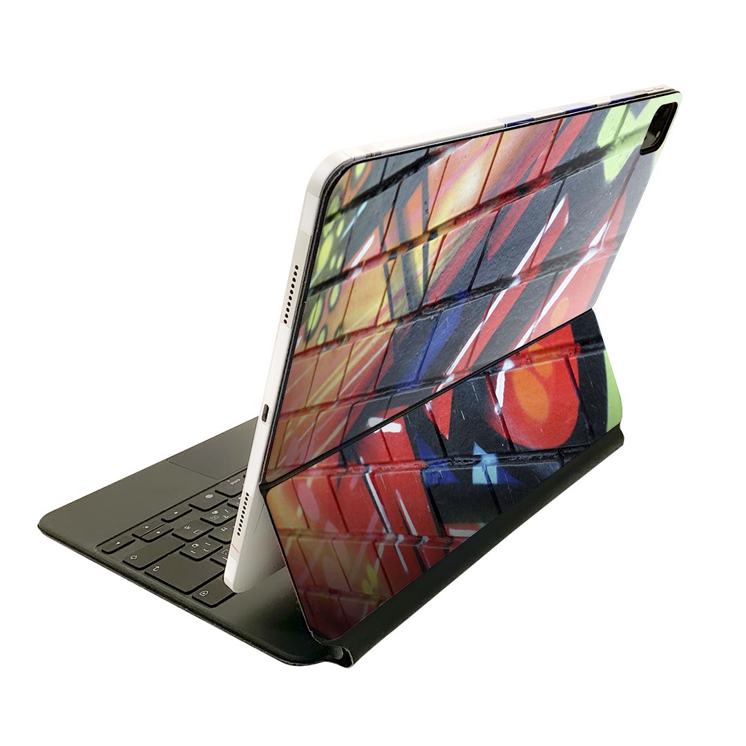Magic Keyboard 用 スキンシール 11インチ iPad Pro用 第1-4世代 iPad Air 第4-5世代 対応 全面スキンシール フル 前面 背面 保護シール 人気 001035 グラフィティ　落書き