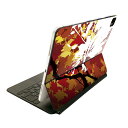 Magic Keyboard 12.9インチ iPad Pro(第4世代、第5世代、第6世代)対応 apple アップル アイパッド 全面スキンシール フル 前面 背面 保護シール 人気 001250 紅葉 秋(2)