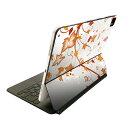 Magic Keyboard 12.9インチ iPad Pro(第4世代、第5世代、第6世代)対応 apple アップル アイパッド 全面スキンシール フル 前面 背面 保護シール 人気 001294 紅葉 秋