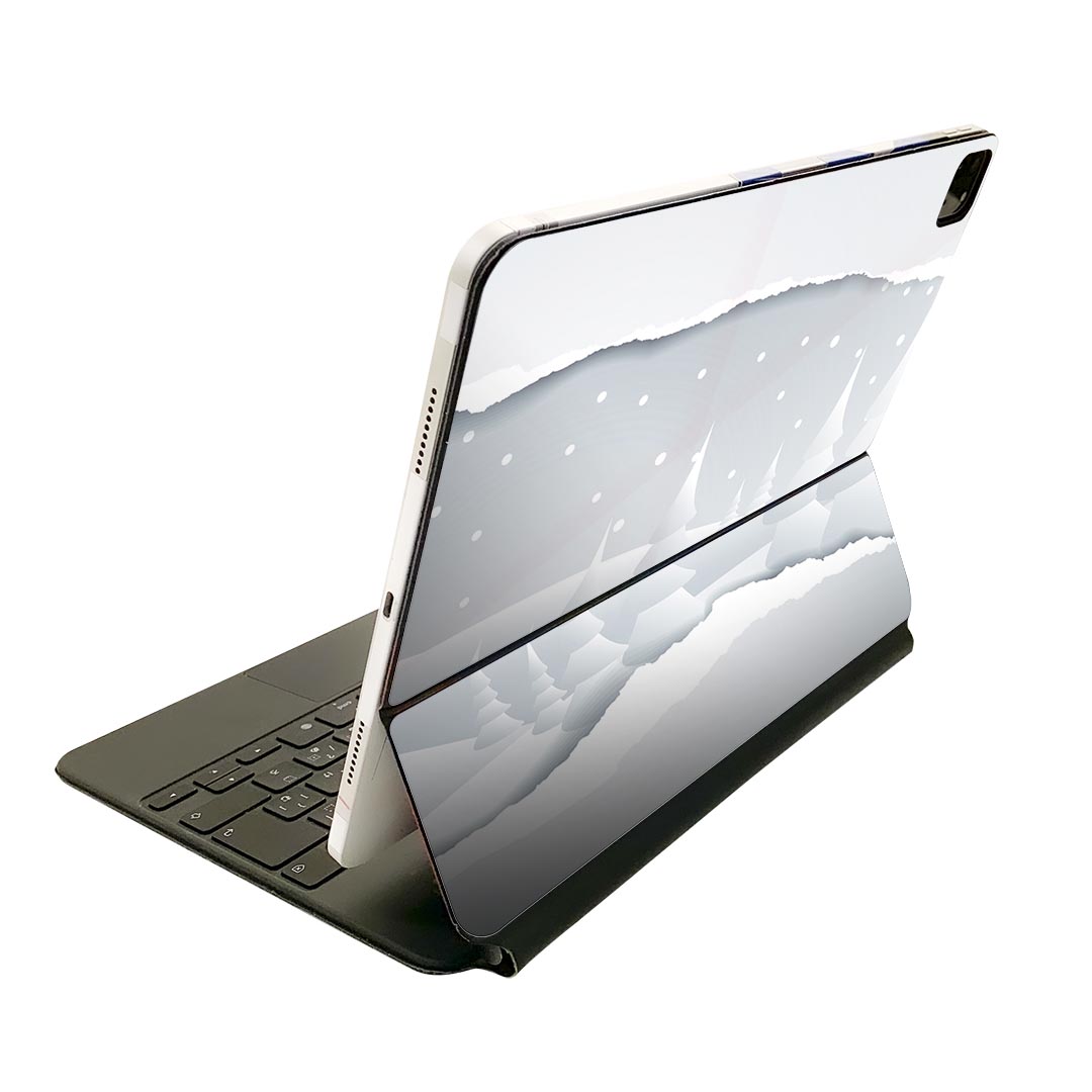 Magic Keyboard 用 スキンシール 11インチ iPad Pro用 第1-4世代 iPad Air 第4-5世代 対応 全面スキンシール フル 前面 背面 保護シール 人気 001444 雪景色