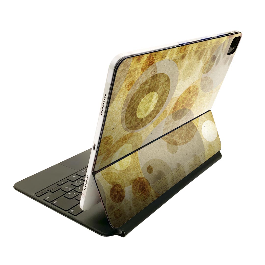 Magic Keyboard 用 スキンシール 11インチ iPad Pro用 第1-4世代 iPad Air 第4-5世代 対応 全面スキンシール フル 前面 背面 保護シール 人気 001571 水玉　ドット