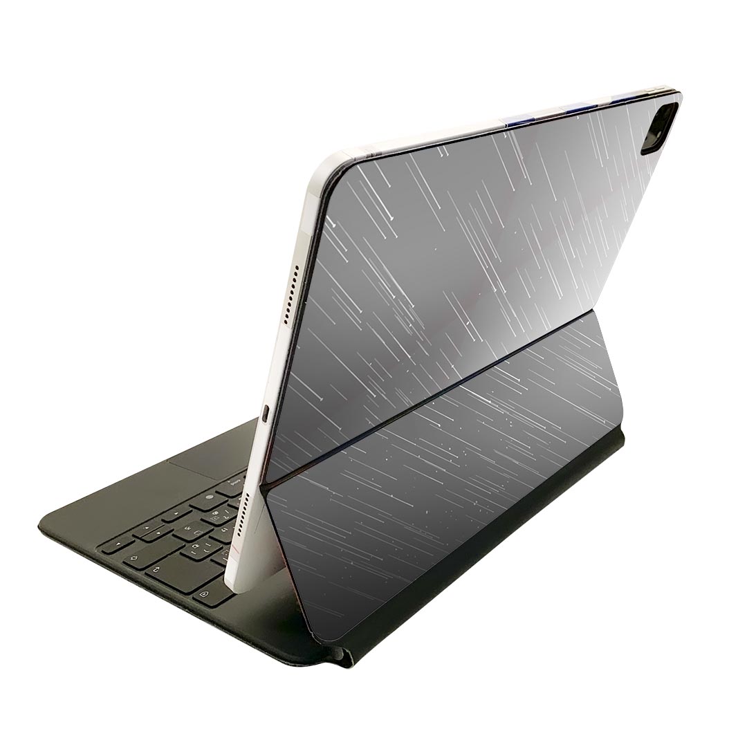 Magic Keyboard 12.9インチ iPad Pro（第4世代、第5世代、第6世代）対応 apple アップル アイパッド 全面スキンシール フル 前面 背面 保護シール 人気 雨　水玉 001752