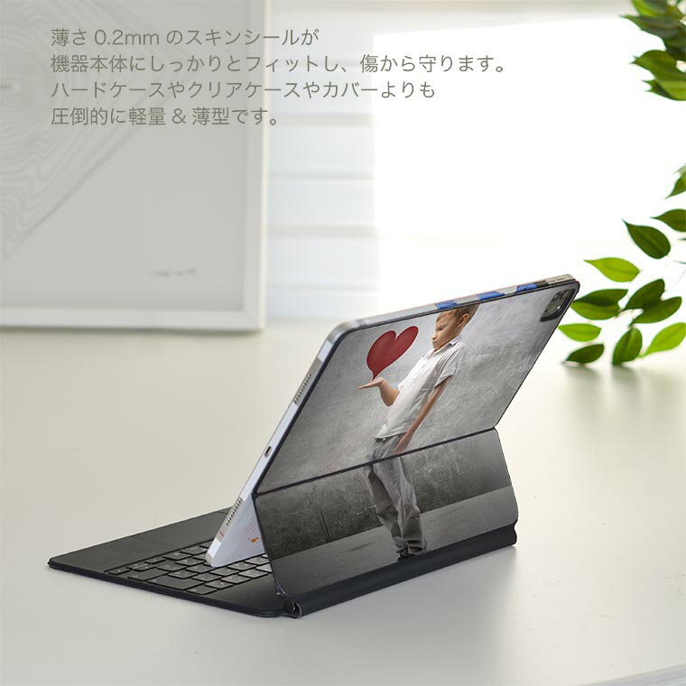 Magic Keyboard 用 スキンシール 11インチ iPad Pro用 第1-4世代 iPad Air 第4-5世代 対応 全面スキンシール フル 前面 背面 保護シール 人気 002765 人物　外国人　写真 2
