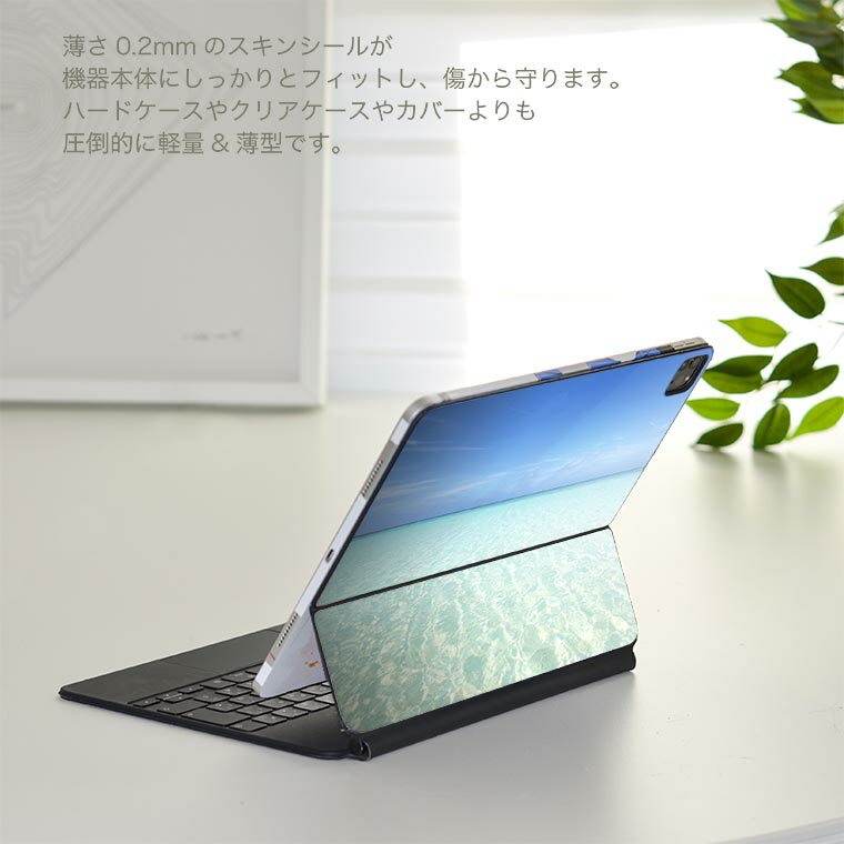 Magic Keyboard 用 スキンシール 11インチ iPad Pro用 第1-4世代 iPad Air 第4-5世代 対応 全面スキンシール フル 前面 背面 保護シール 人気 006724 写真　海　空