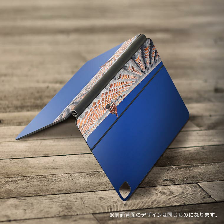 Magic Keyboard 用 スキンシール 11インチ iPad Pro用 第1-4世代 iPad Air 第4-5世代 対応 全面スキンシール フル 前面 背面 保護シール 人気 002774 沖縄　シーサー　写真