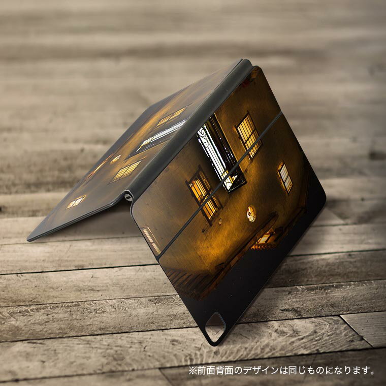 Magic Keyboard 12.9インチ iPad Pro（第4世代、第5世代、第6世代）対応 apple アップル アイパッド　全面スキンシール フル 前面　背面 保護シール 人気 026010 建物　窓　家