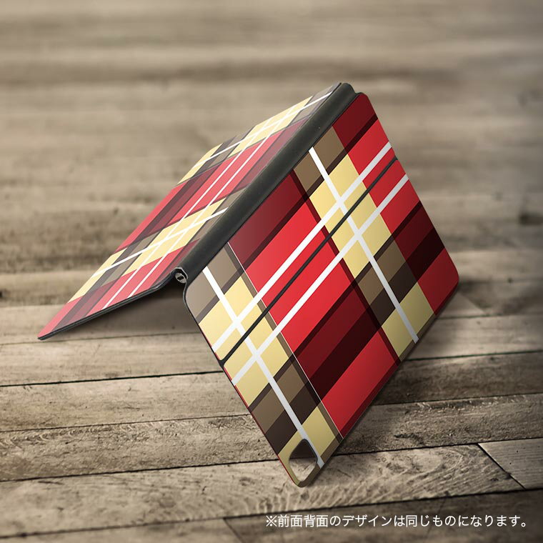 Magic Keyboard 用 スキンシール 11インチ iPad Pro用 第1-4世代 iPad Air 第4-5世代 対応 全面スキンシール フル 前面 背面 保護シール 人気 004074 チェック　ピンク　黄色