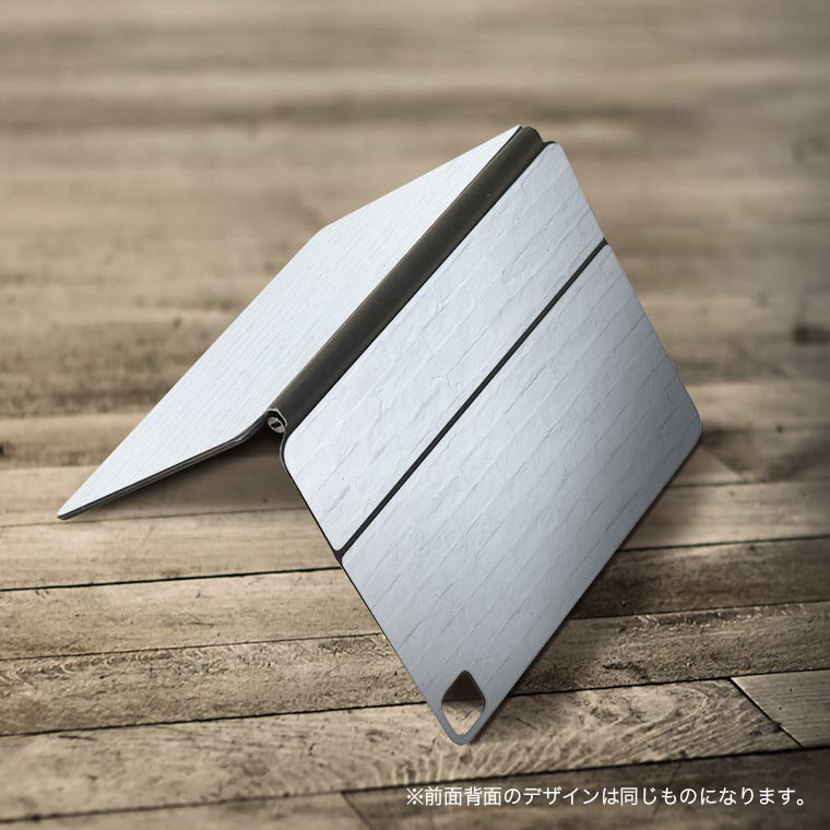 Magic Keyboard 用 スキンシール 11インチ iPad Pro用 第1-4世代 iPad Air 第4-5世代 対応 全面スキンシール フル 前面 背面 保護シール 人気 009689 壁紙　白　シンプル