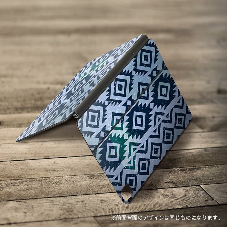 Magic Keyboard 用 スキンシール 11インチ iPad Pro用 第1-4世代 iPad Air 第4-5世代 対応 全面スキンシール フル 前面 背面 保護シール 人気 014493 ネイティブ柄　模様