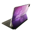 Magic Keyboard 用 スキンシール 11インチ iPad Pro用 第1-4世代 iPad Air 第4-5世代 対応 全面スキンシール フル 前面 背面 保護シール 人気 002030 シンプル 紫(2)