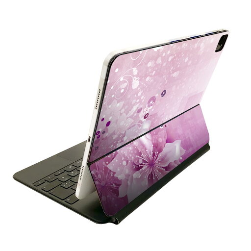 Magic Keyboard 用 スキンシール 11インチ iPad Pro用 第1-4世代 iPad Air 第4-5世代 対応 全面スキンシール フル 前面 背面 保護シール 人気 002053 花 ピンク Magic Keyboard 用 スキンシール 11インチ iPad Pro用 第1-4世代 iPad Air 第4-5世代 対応 全面スキンシール フル 前面 背面 保護シール 人気 002053 花 ピンク