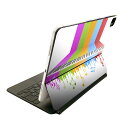Magic Keyboard 12.9インチ iPad Pro(第4世代、第5世代、第6世代)対応 apple アップル アイパッド 全面スキンシール フル 前面 背面 保護シール 人気 002543 カラフル 音楽 ピアノ(2)