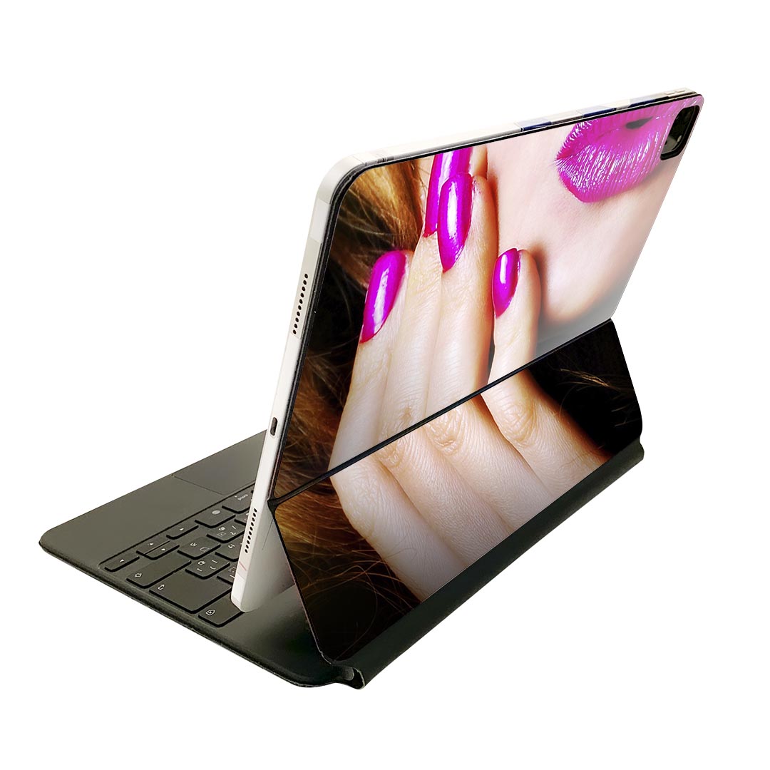 Magic Keyboard 用 スキンシール 11インチ iPad Pro用 第1-4世代 iPad Air 第4-5世代 対応 全面スキンシール フル 前面 背面 保護シール 人気 002591 メイク　おしゃれ　人物
