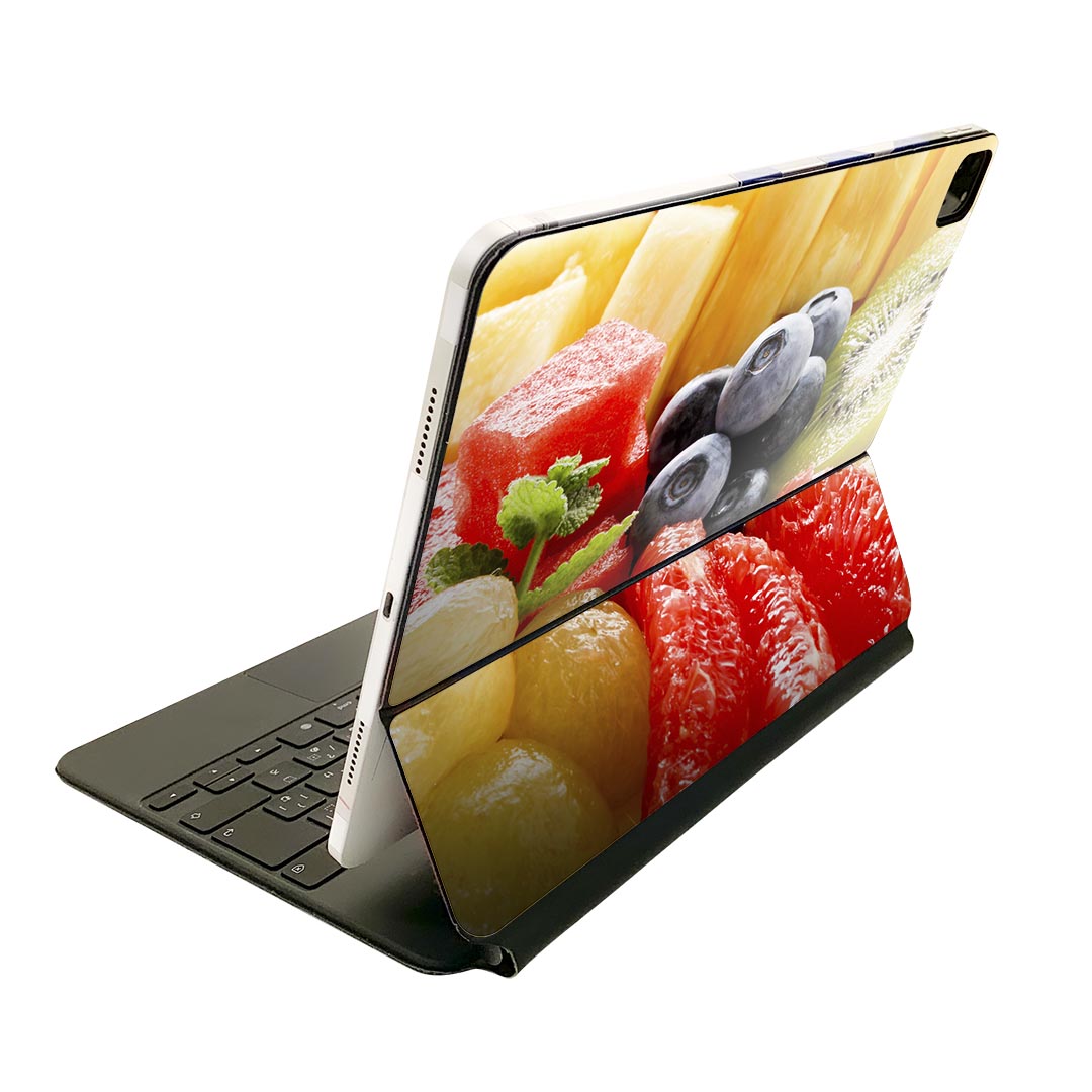 Magic Keyboard 用 スキンシール 11インチ iPad Pro用 第1-4世代 iPad Air 第4-5世代 対応 全面スキンシール フル 前面 背面 保護シール 人気 002657 果物　写真