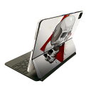 Magic Keyboard 用 スキンシール 11インチ iPad Pro用 第1-4世代 iPad Air 第4-5世代 対応 全面スキンシール フル 前面 背面 保護シール 人気 002964 ドクロ 骸骨 トランプ(2)