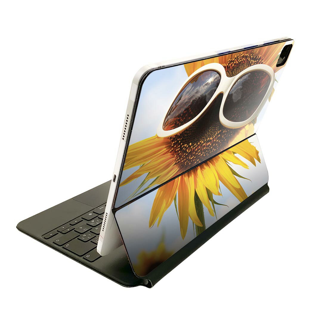Magic Keyboard 用 スキンシール 11インチ iPad Pro用 第1-4世代 iPad Air 第4-5世代 対応 全面スキンシール フル 前面 背面 保護シール 人気 003152 ひまわり 空 写真