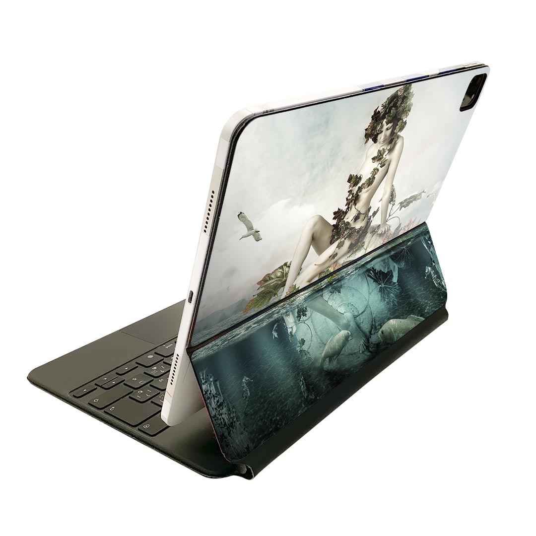 Magic Keyboard 12.9インチ iPad Pro（第4世代、第5世代、第6世代）対応 apple アップル アイパッド　全面スキンシール フル 前面　背面 保護シール 人気 003346 クール 人物　外国人　海