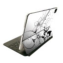 Magic Keyboard 用 スキンシール 11インチ iPad Pro用 第1-4世代 iPad Air 第4-5世代 対応 全面スキンシール フル 前面 背面 保護シール 人気 003350 クール 花 イラスト(2)