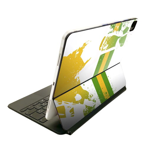 Magic Keyboard 用 スキンシール 11インチ iPad Pro用 第1-4世代 iPad Air 第4-5世代 対応 全面スキンシール フル 前面 背面 保護シール 人気 003447 スポーツ 緑 黄色 Magic Keyboard 用 スキンシール 11インチ iPad Pro用 第1-4世代 iPad Air 第4-5世代 対応 全面スキンシール フル 前面 背面 保護シール 人気 003447 スポーツ 緑 黄色