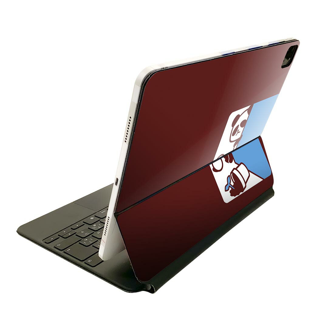 Magic Keyboard 用 スキンシール 11インチ iPad Pro用 第1-4世代 iPad Air 第4-5世代 対応 全面スキンシール フル 前面 背面 保護シール 人気 003461 アニマル 動物 イラスト キャラクター