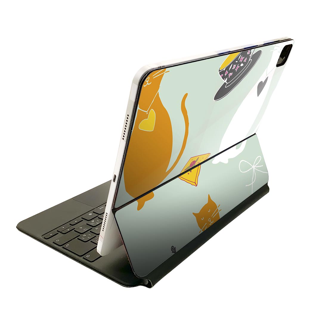 Magic Keyboard 12.9インチ iPad Pro（第4世代、第5世代、第6世代）対応 apple アップル アイパッド　全面スキンシール フル 前面　背..
