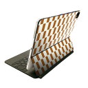 Magic Keyboard 用 スキンシール 11インチ iPad Pro用 第1-4世代 iPad Air 第4-5世代 対応 全面スキンシール フル 前面 背面 保護シール 人気 003927 和風　和柄　オレンジ