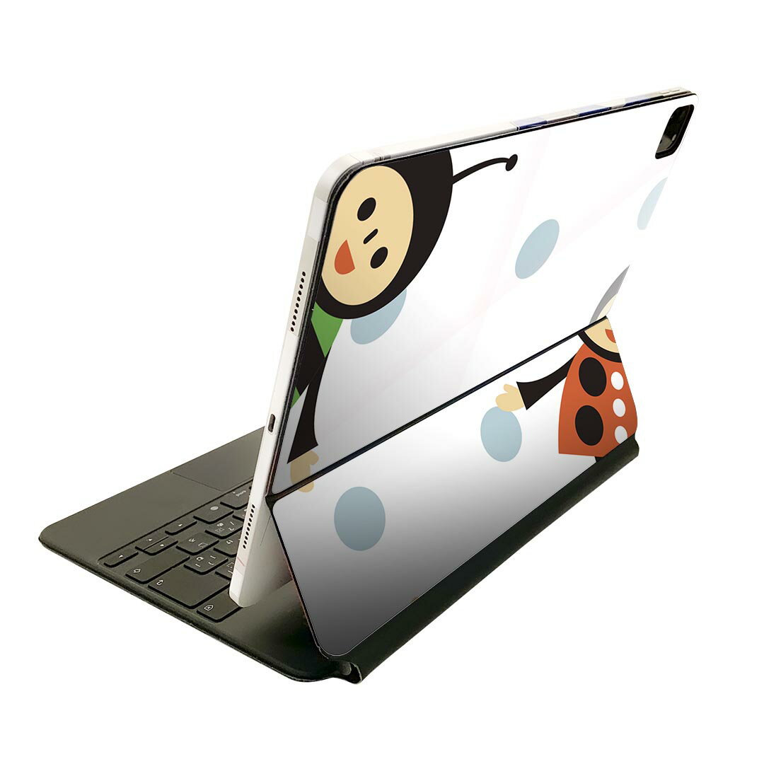 Magic Keyboard 用 スキンシール 11インチ iPad Pro用 第1-4世代 iPad Air 第4-5世代 対応 全面スキンシール フル 前面 背面 保護シール 人気 003929 キャラクター 水玉 ドット
