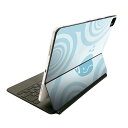 Magic Keyboard 用 スキンシール 11インチ iPad Pro用 第1-4世代 iPad Air 第4-5世代 対応 全面スキンシール フル 前面 背面 保護シール 人気 003931 くじら 動物 水色(2)
