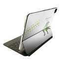 Magic Keyboard 12.9インチ iPad Pro(第4世代、第5世代、第6世代)対応 apple アップル アイパッド 全面スキンシール フル 前面 背面 保護シール 人気 020787 マスクデザイン 恐竜 ティラノサウルス(2)