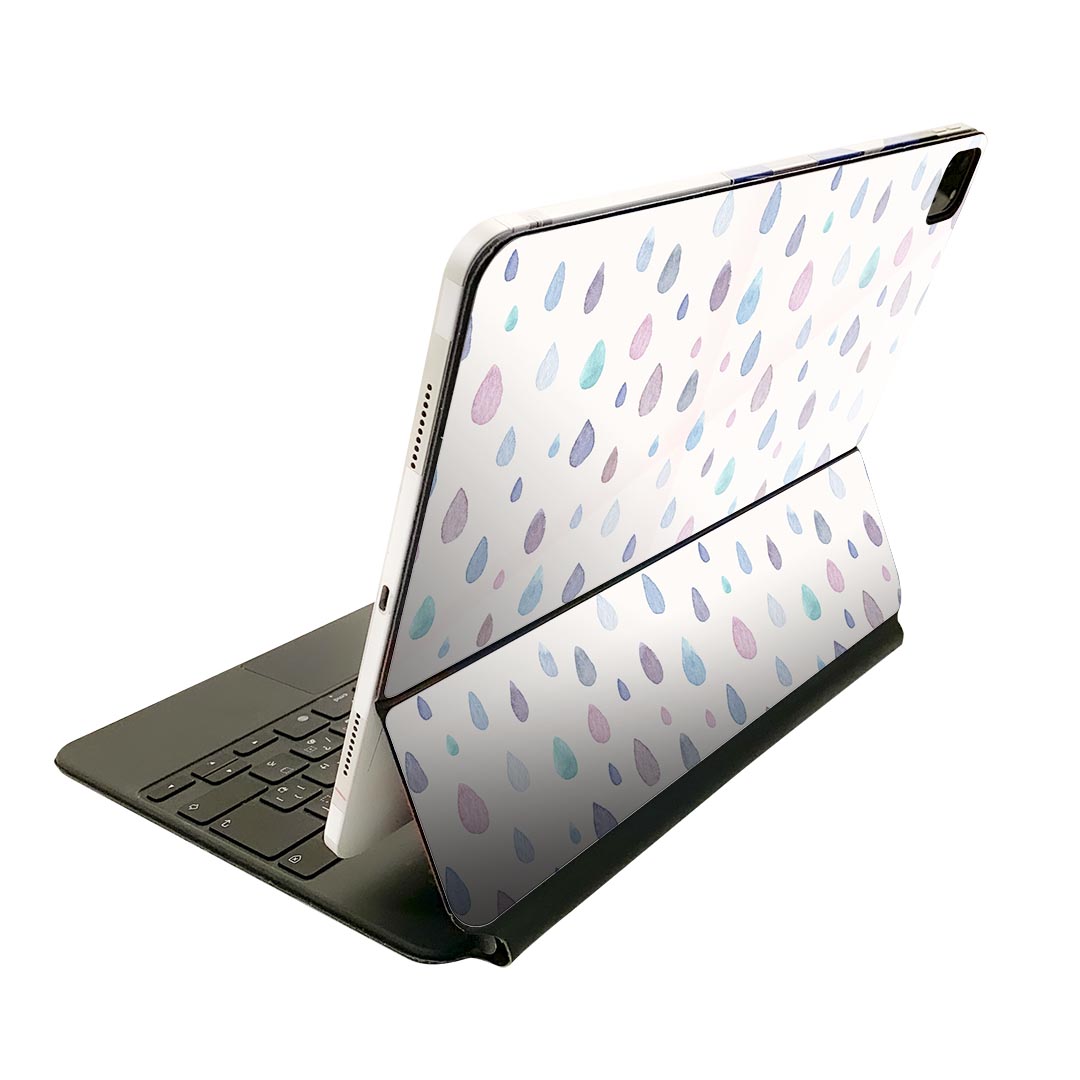Magic Keyboard 用 スキンシール 11インチ iPad Pro用 第1-4世代 iPad Air 第4-5世代 対応 全面スキンシール フル 前面 背面 保護シール 人気 020821 マスクデザイン 梅雨 rainy season