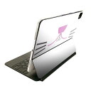 Magic Keyboard 12.9インチ iPad Pro(第4世代、第5世代、第6世代)対応 apple アップル アイパッド 全面スキンシール フル 前面 背面 保護シール 人気 020862 マスクデザイン 面白 うさぎ