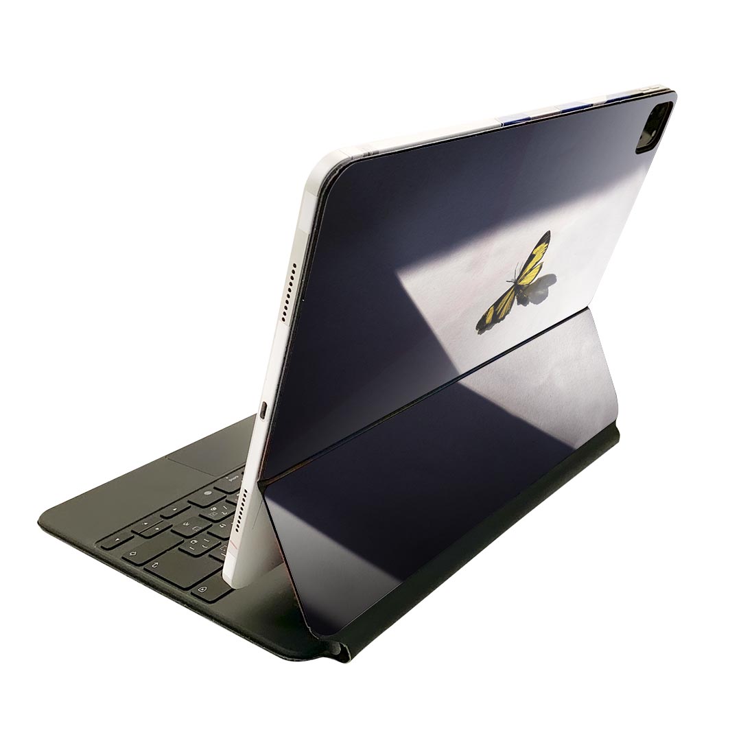 Magic Keyboard 12.9インチ iPad Pro（第4世代、第5世代、第6世代）対応 apple アップル アイパッド　全面スキンシール フル 前面　背面 保護シール 人気 023048 蝶々　写真