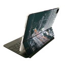 Magic Keyboard 12.9インチ iPad Pro(第4世代、第5世代、第6世代)対応 apple アップル アイパッド 全面スキンシール フル 前面 背面 保護シール 人気 023076 都市 風景 写真 車(2)