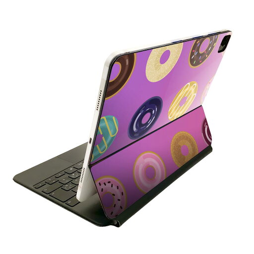 Magic Keyboard 用 スキンシール 11インチ iPad Pro用 第1-4世代 iPad Air 第4-5世代 対応 全面スキンシール フル 前面 背面 保護シール 人気 023207 ドーナツ カラフル イラスト Magic Keyboard 用 スキンシール 11インチ iPad Pro用 第1-4世代 iPad Air 第4-5世代 対応 全面スキンシール フル 前面 背面 保護シール 人気 023207 ドーナツ カラフル イラスト