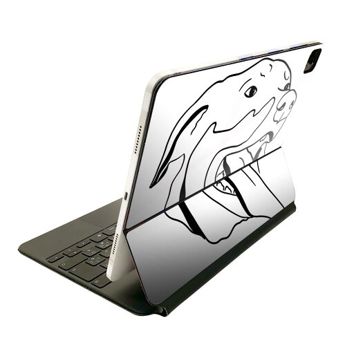 Magic Keyboard 用 スキンシール 11インチ iPad Pro用 第1-4世代 iPad Air 第4-5世代 対応 全面スキンシール フル 前面 背面 保護シール 人気 023220 犬 イラスト 動物 Magic Keyboard 用 スキンシール 11インチ iPad Pro用 第1-4世代 iPad Air 第4-5世代 対応 全面スキンシール フル 前面 背面 保護シール 人気 023220 犬 イラスト 動物