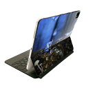 Magic Keyboard 12.9インチ iPad Pro(第4世代、第5世代、第6世代)対応 apple アップル アイパッド 全面スキンシール フル 前面 背面 保護シール 人気 023261 きのこ 蝶々(2)
