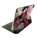 Magic Keyboard 12.9インチ iPad Pro(第4世代、第5世代、第6世代)対応 apple アップル アイパッド 全面スキンシール フル 前面 背面 保護シール 人気 023336 花 フラワー カーネーション 写真